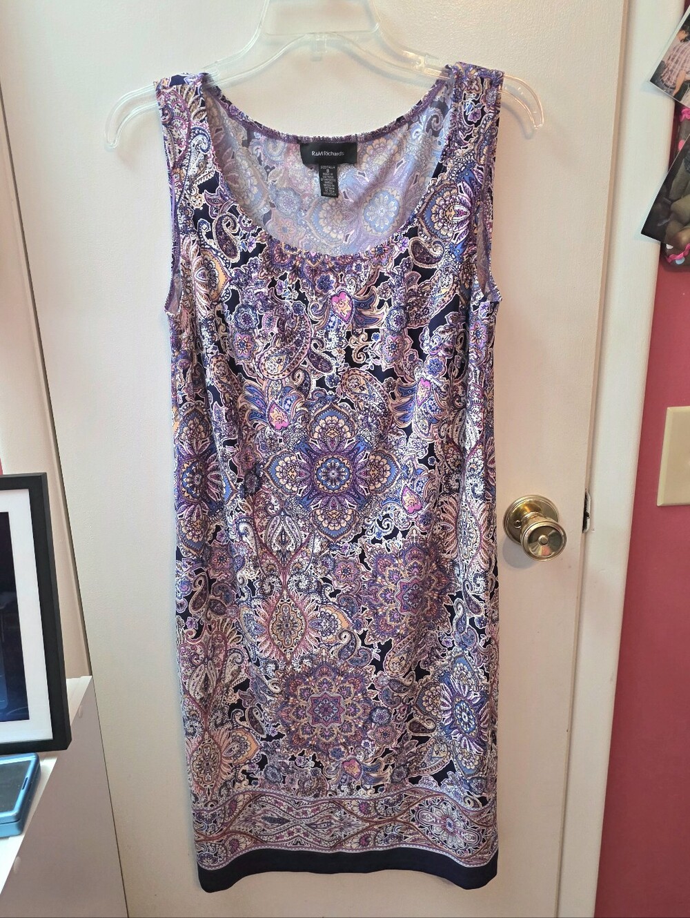 R & M Richards Paisley Printed Tank Dress